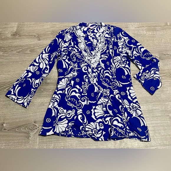 Lilly Pulitzer Cotton Tunic Size M - Picture 2 of 4